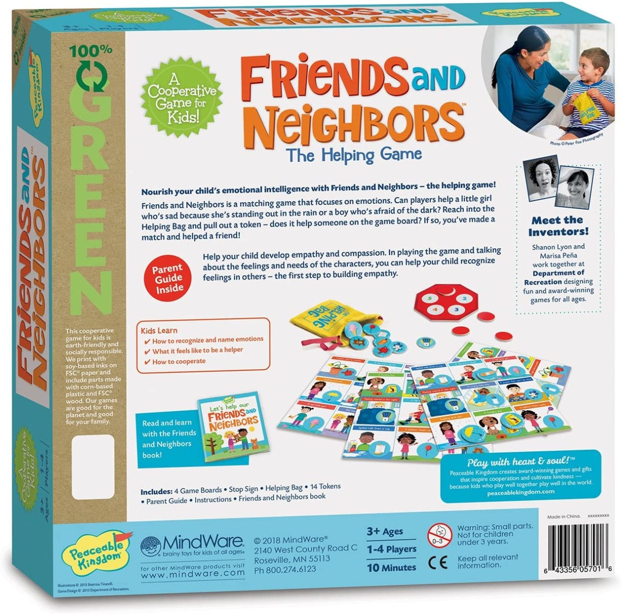 Peaceable Kingdom Friends & Neighbours Game - A Cooperative Game for Kids