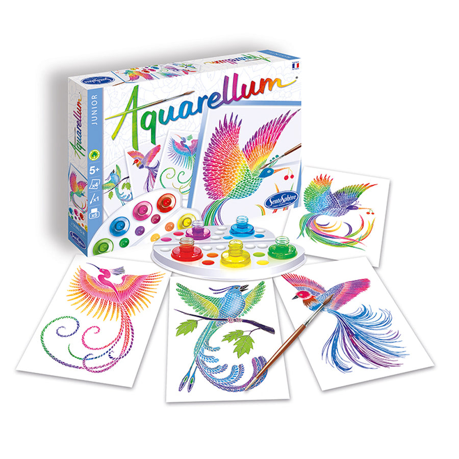 Aquarellum Junior Birds of Paradise - Painting by Numbers Kits for Kids