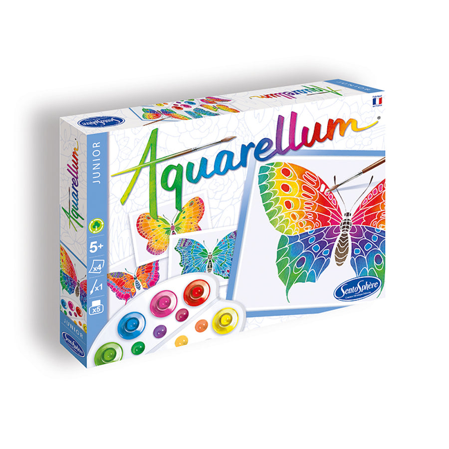 Aquarellum Junior Butterflies - Paint by Numbers Kit