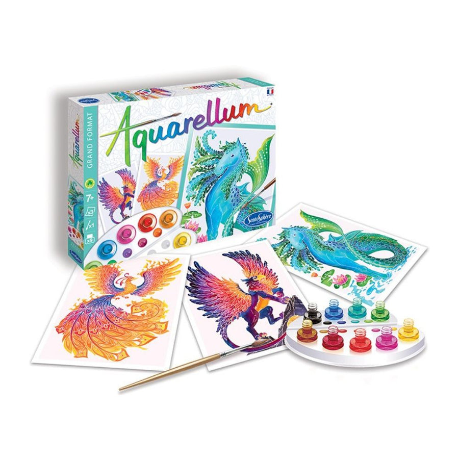 Aquarellum Mythical Creatures - Paint By Numbers For Kids