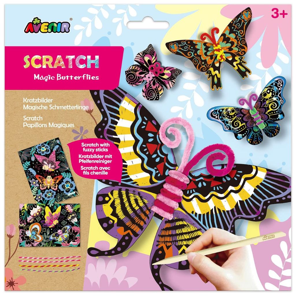 Avenir Scratch Art - Magic Butterflies