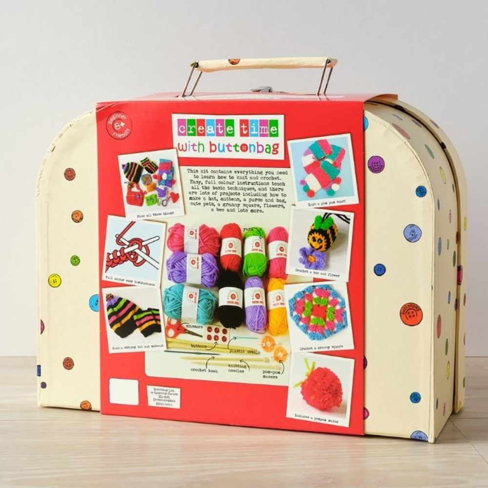 kids knitting and crochet kit