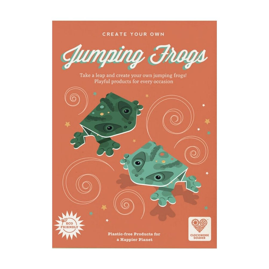 Origami jumping frogs