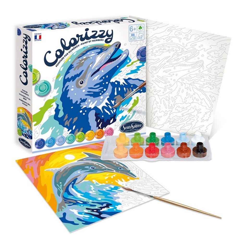 Colorizzy Painting By Numbers Dolphins