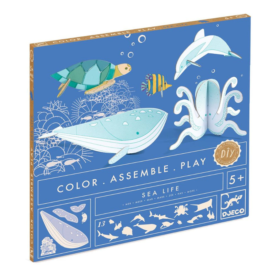 Djeco Colour, Assemble, Play - Sea Life