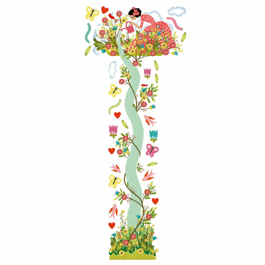 Djeco  Height Chart - Girl In a Garden Height Chart