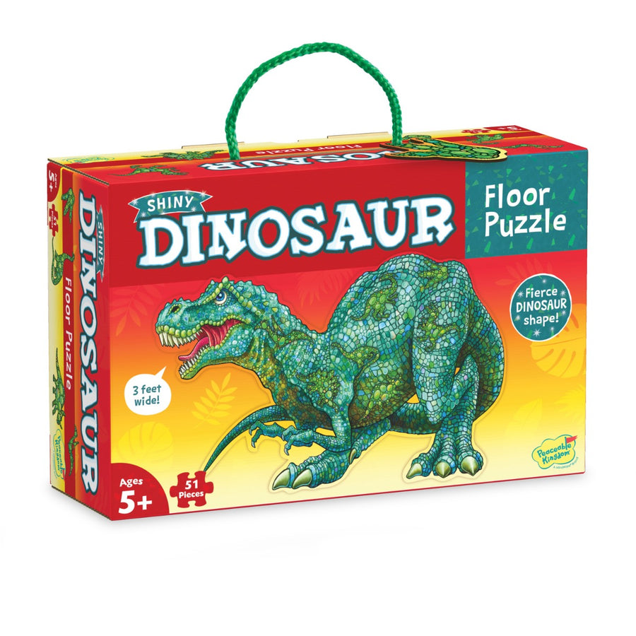 Peaceable Kingdom Shiny Dinosaur Floor Puzzle