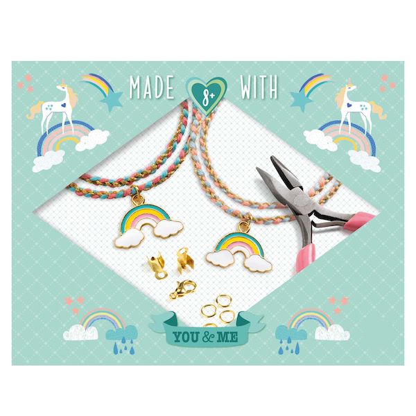 Djeco Friendship Bracelets Kit - You & Me - Rainbow Kumihimo