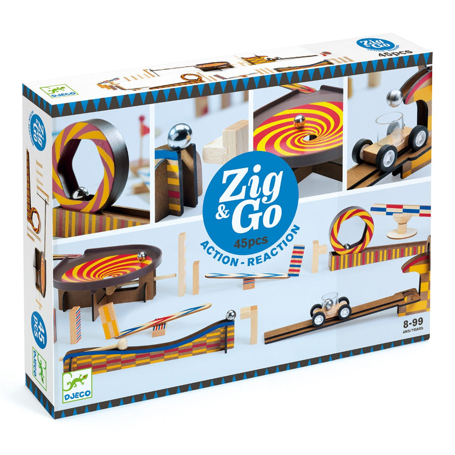 Djeco Zig & Go - Action - Reaction 45 pieces