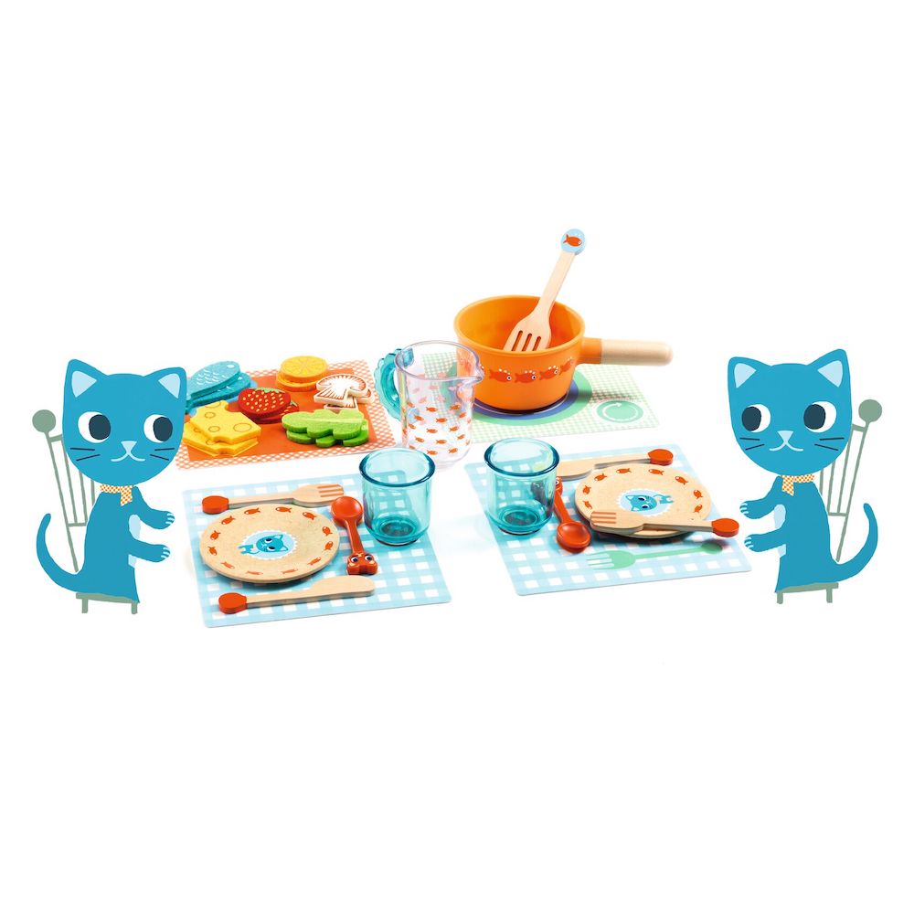Djeco Kitchen Toys -  Dinner Time Kittens