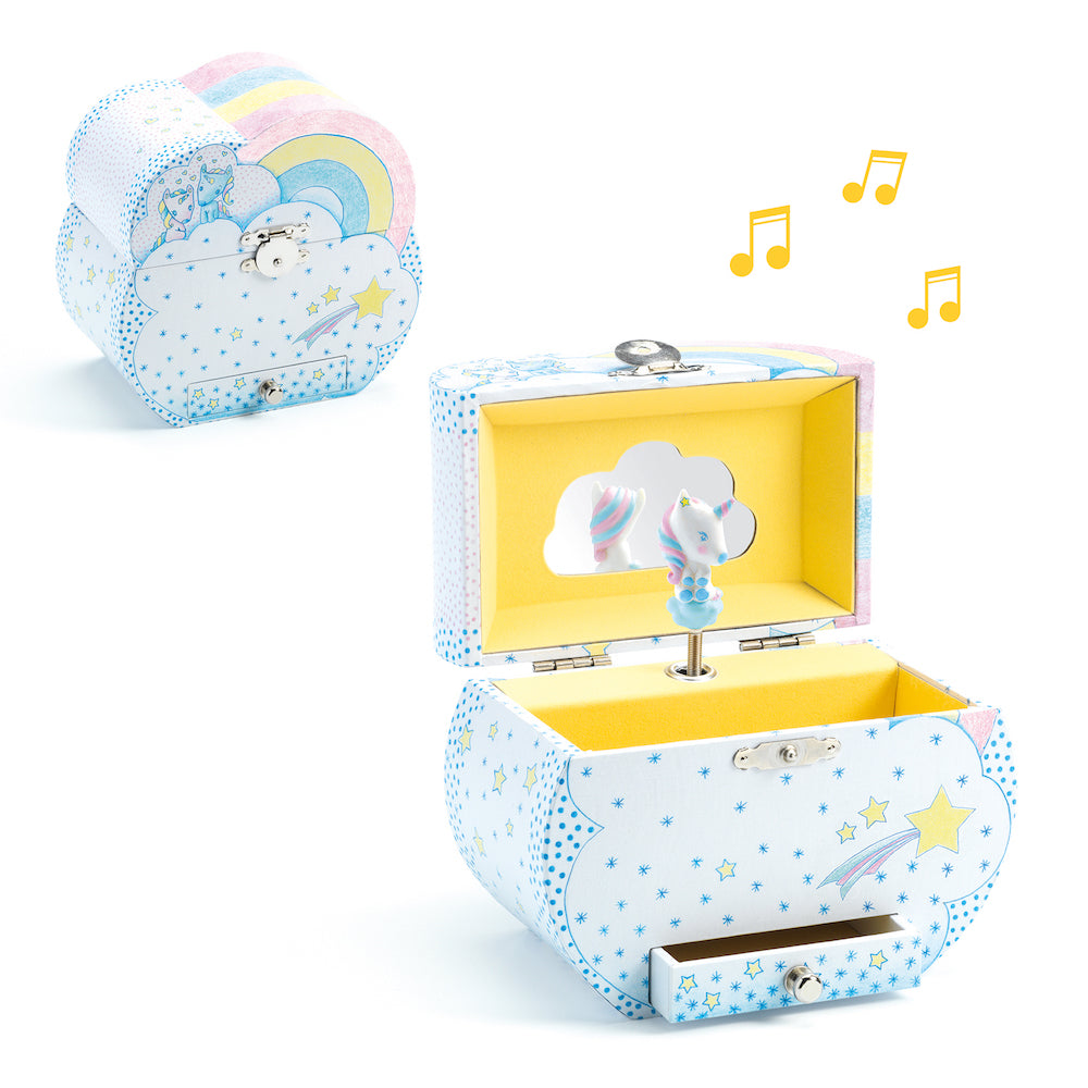 unicorn musical jewellery box