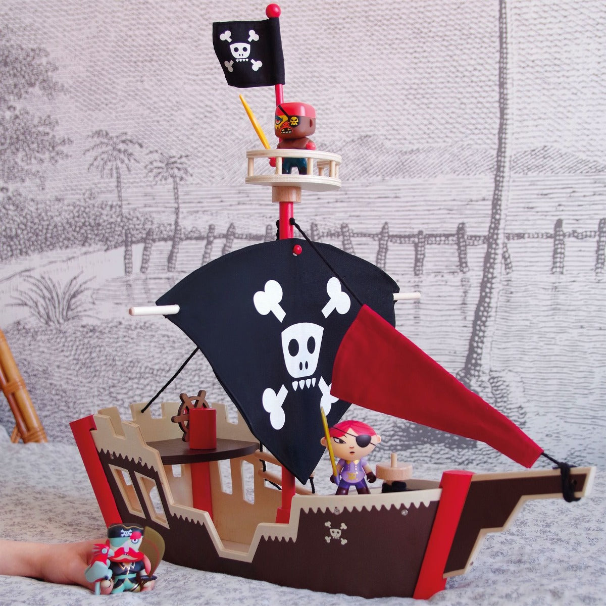 Djeco Arty Toys Ze Pirat Boat
