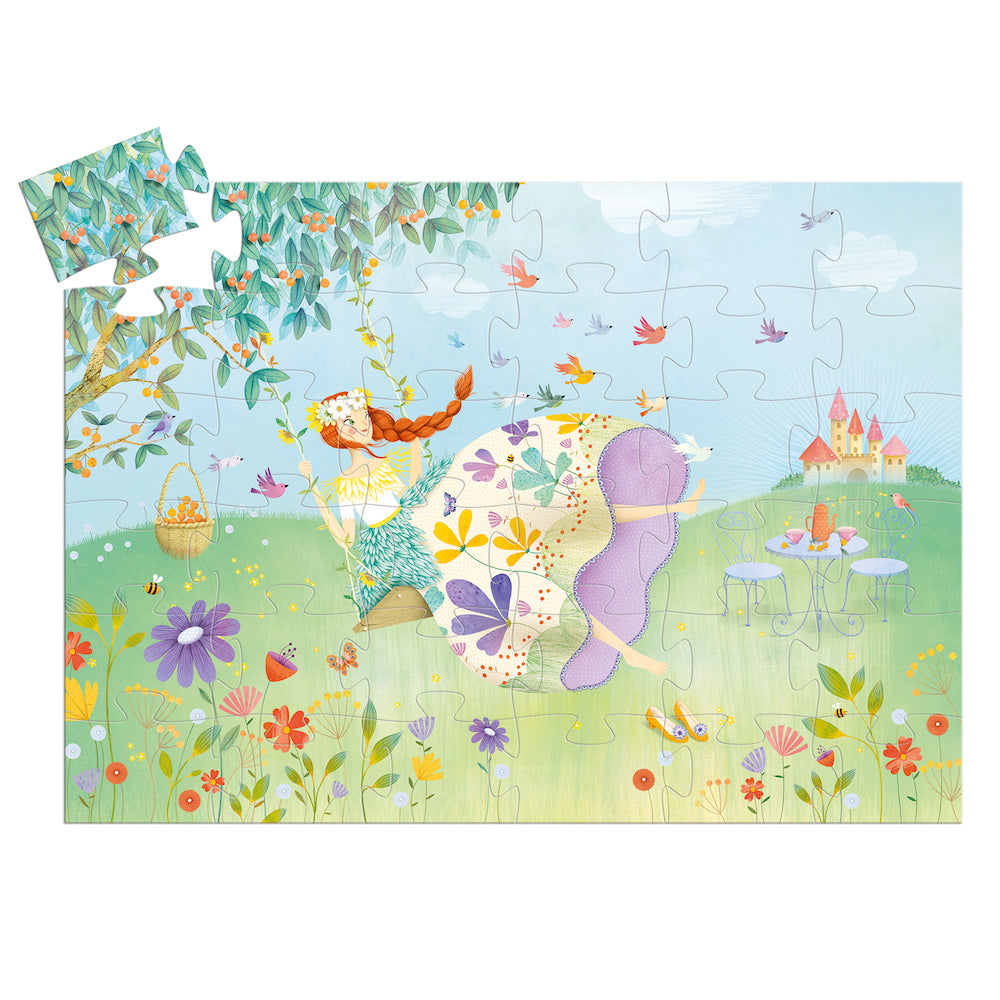 Djeco Silhouette Puzzle Princess of Spring