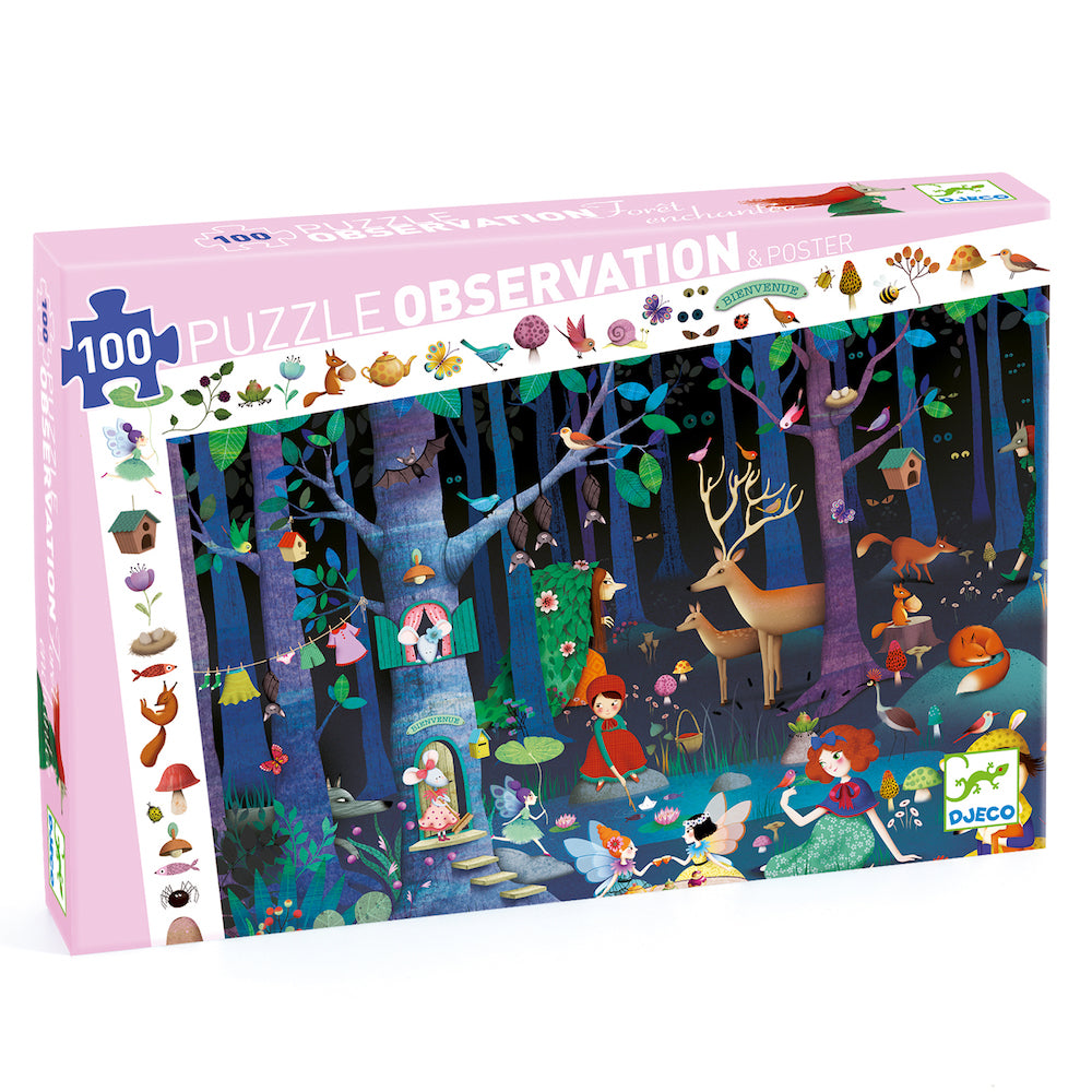 Djeco Observation Jigsaw Puzzle - Enchanted Forest