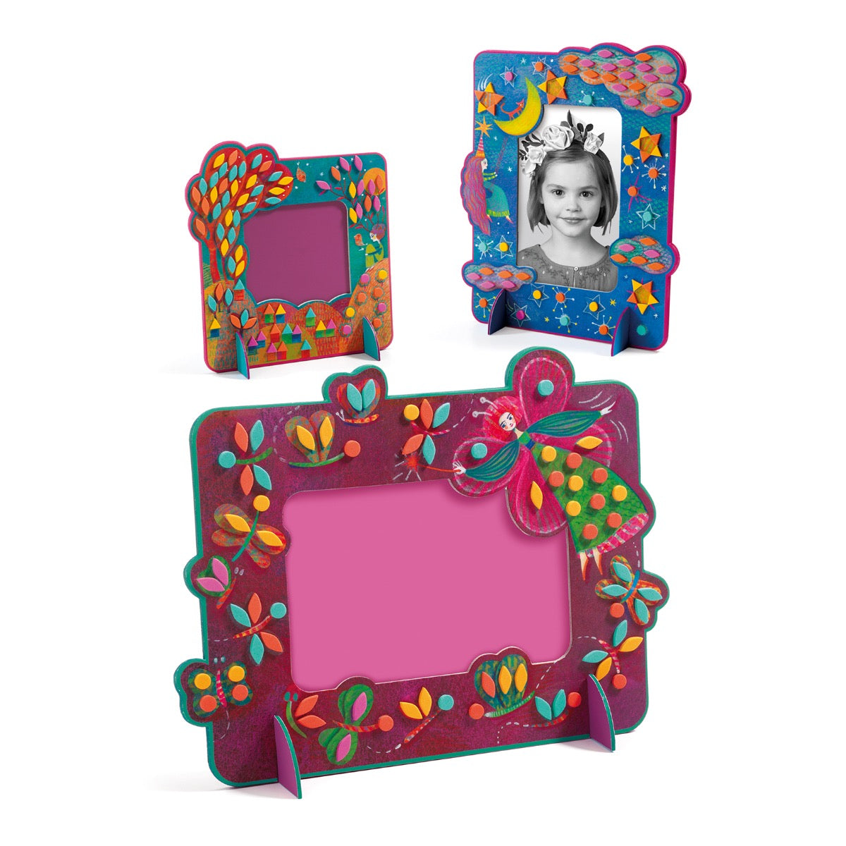 Djeco Do It Yourself Mosaic Photo Frames to Decorate - Fairy