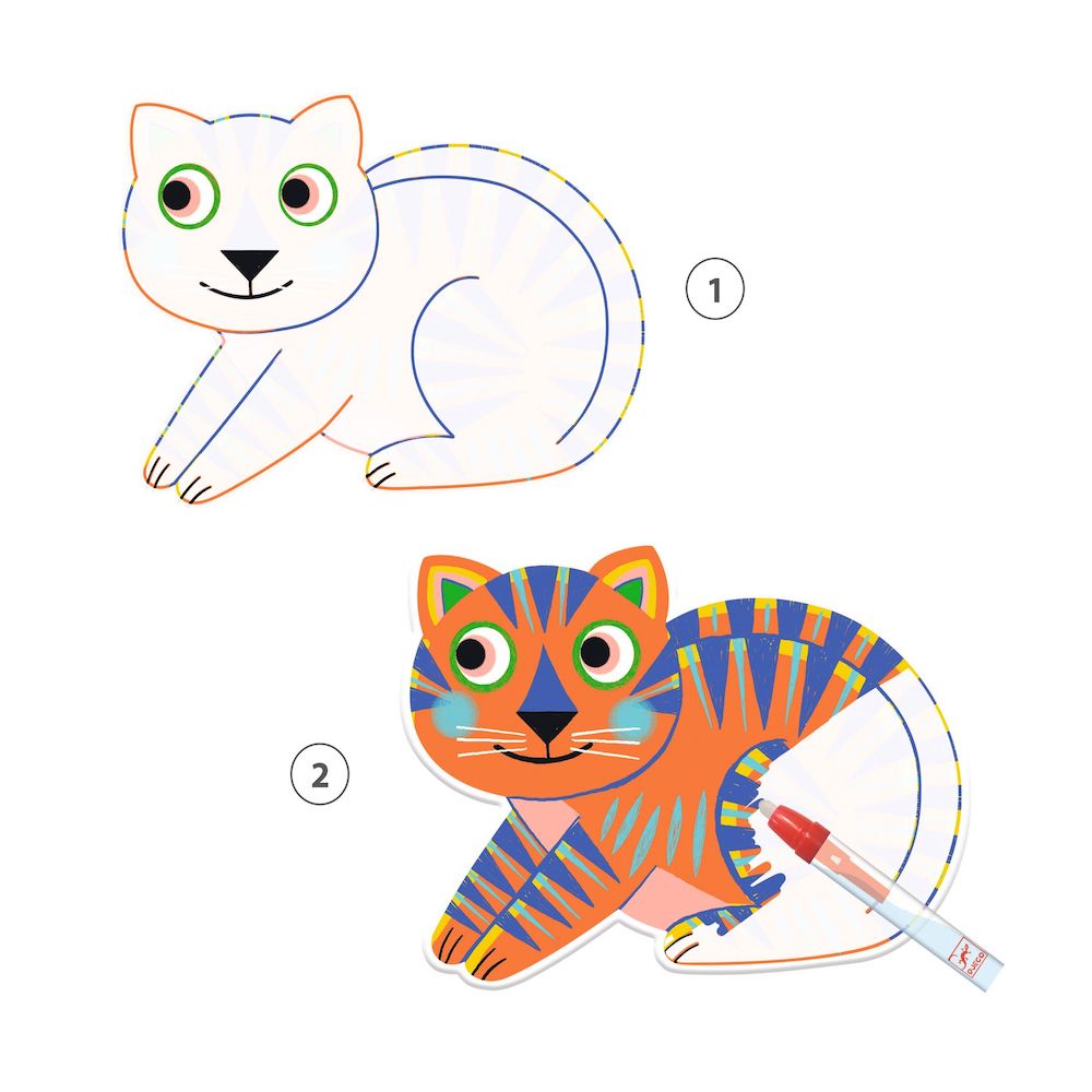 Djeco Magic Colouring - Animalo - Ma