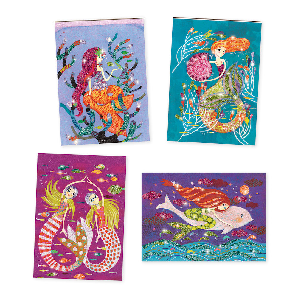 Djeco Glitter Boards Mermaid Lights