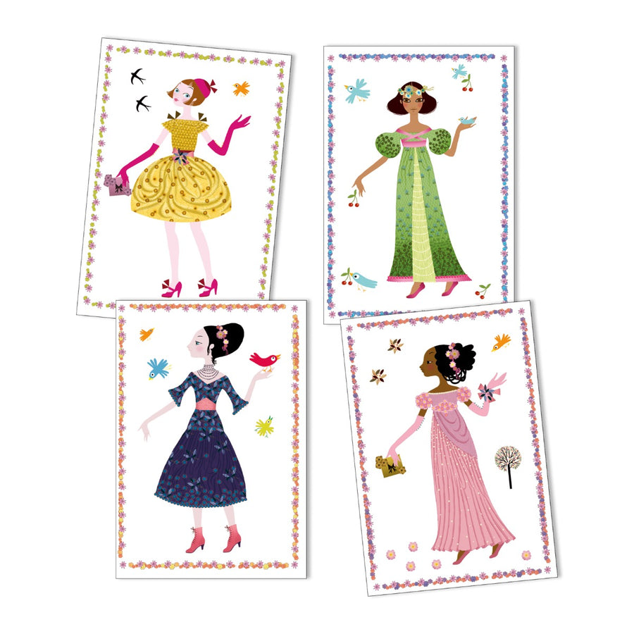 Sticker Toy Dresses