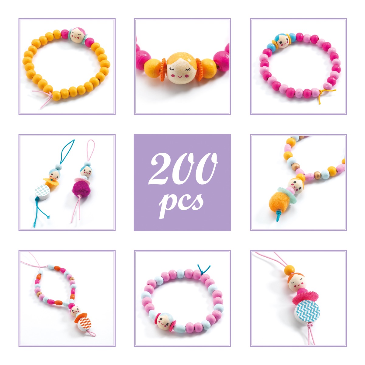 Djeco jewellery kit beads and figurines