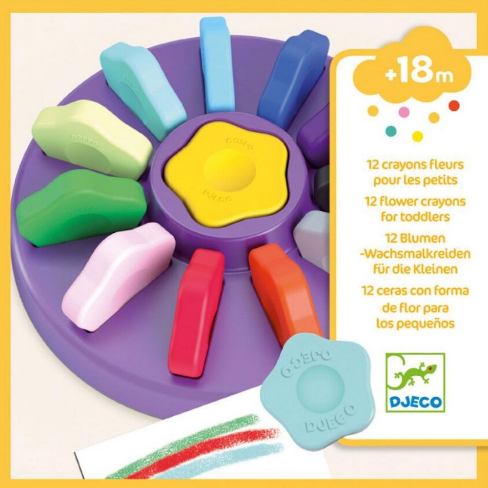 Djeco flower crayons