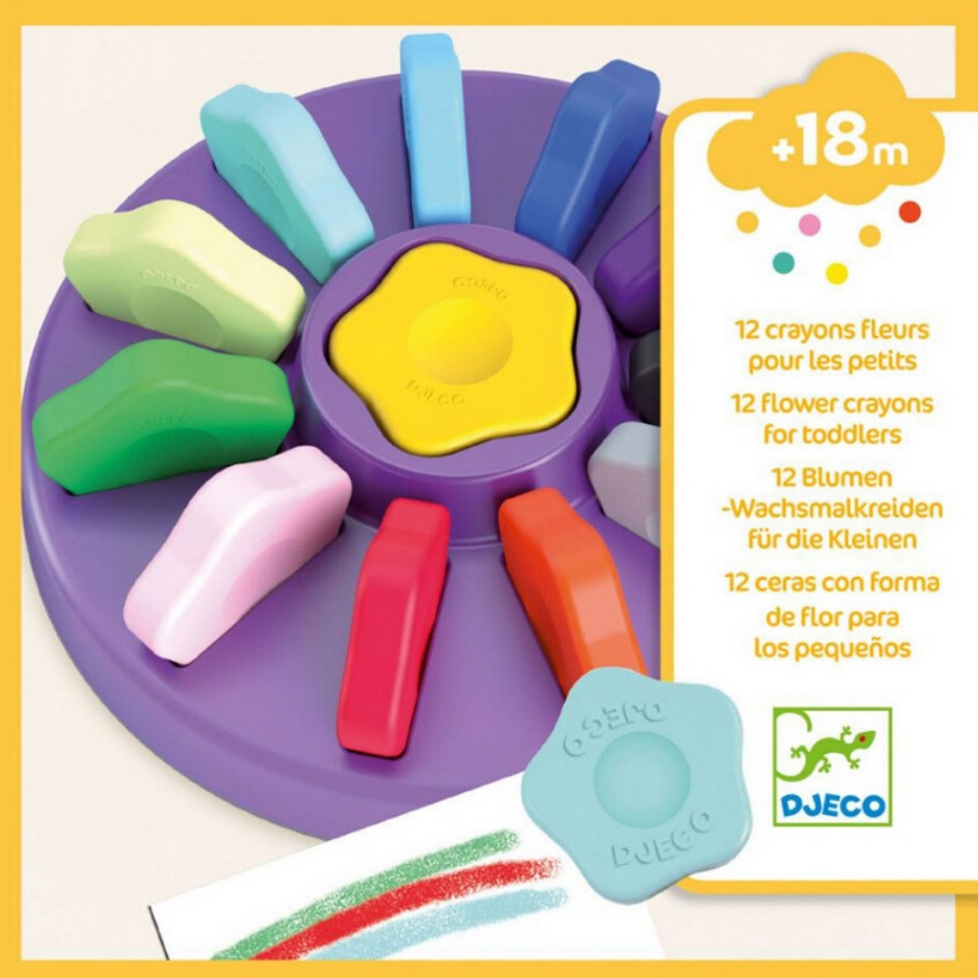 Djeco flower crayons