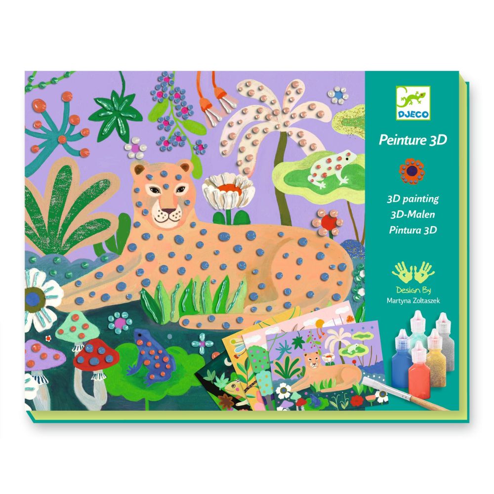Djeco 3D Painting  Tropical Forest - 7-12 yrs