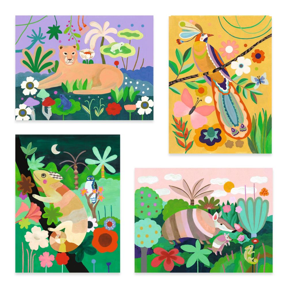 Djeco 3D Painting  Tropical Forest - 7-12 yrs