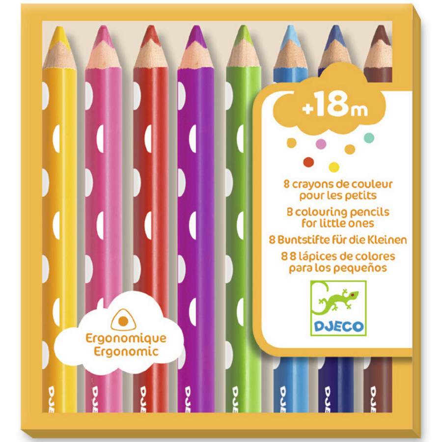 Djeco 8 Colouring Pencils For Little Ones