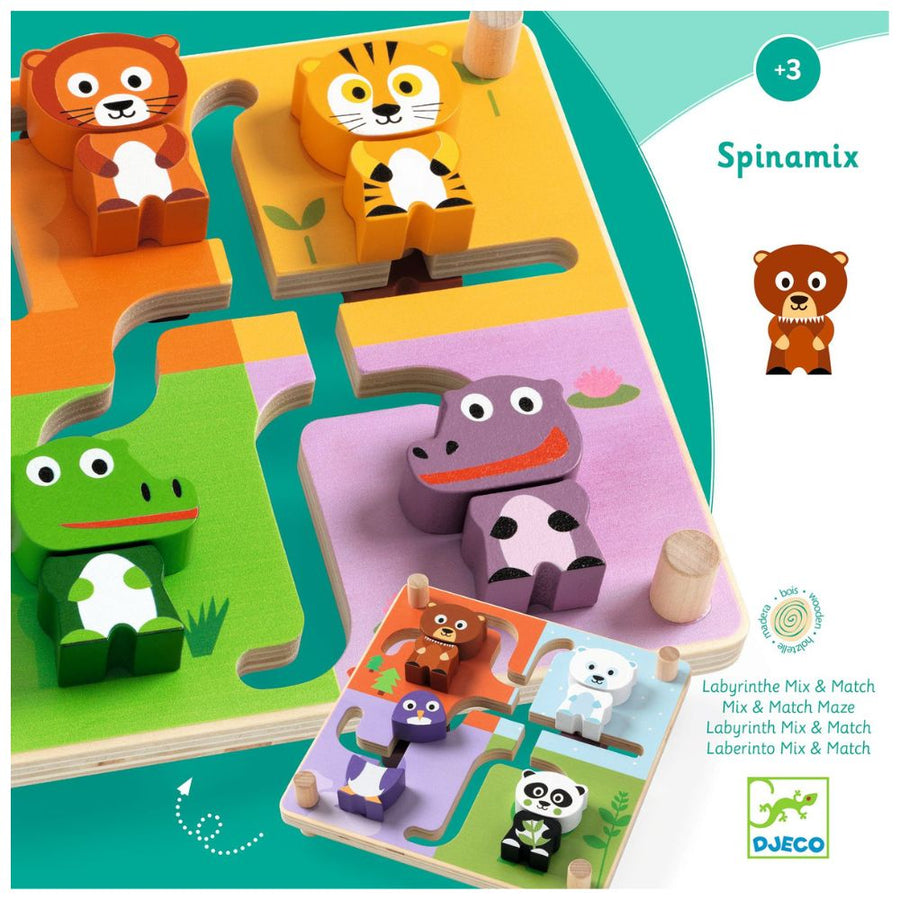 Djeco Spinamix Toddler Wooden Toy DJ01611