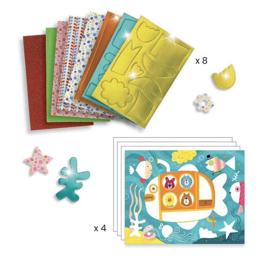 Djeco collages - foam fun