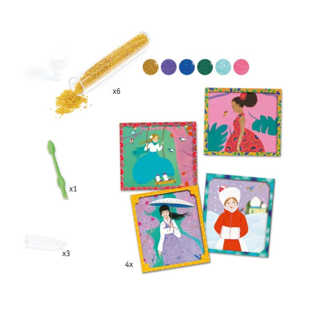 djeco collages artistic beads