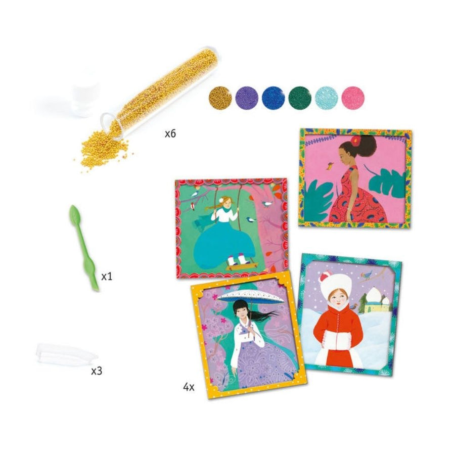 djeco collages artistic beads