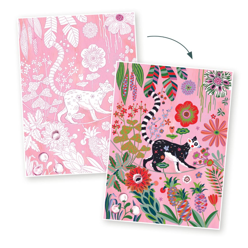 Djeco Colouring Gallery, Wilderness - 3 Posters to Colour DJ08690