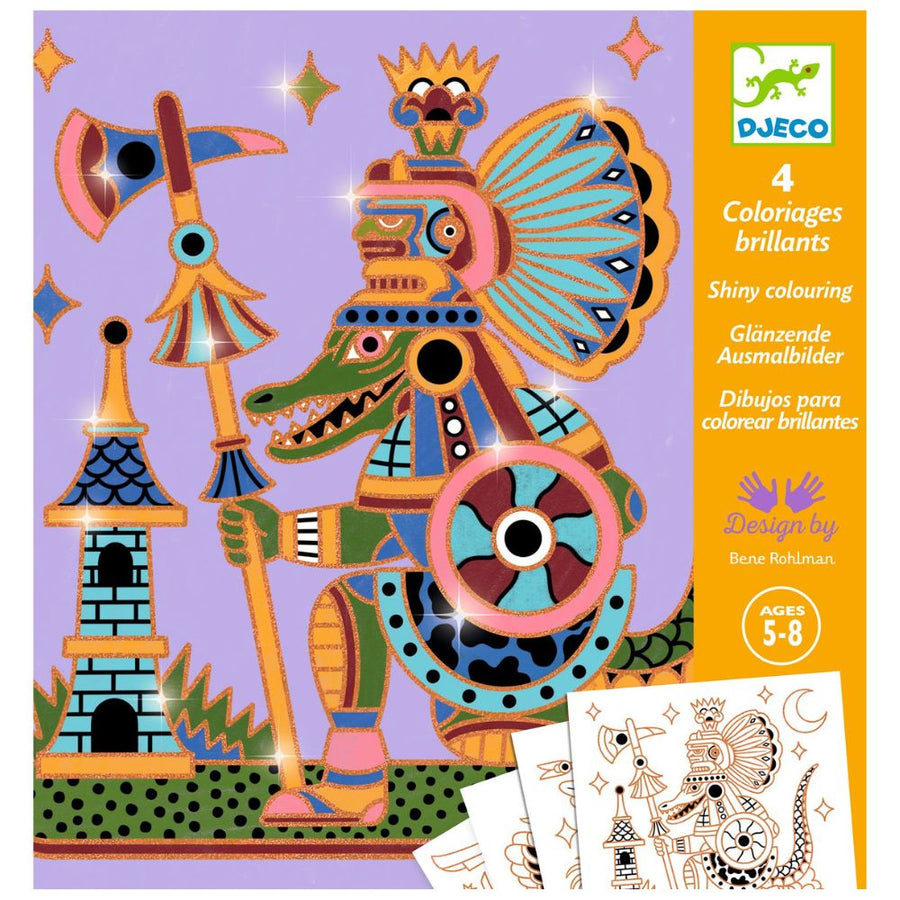 Djeco Colouring Surprises - Animal Warriors