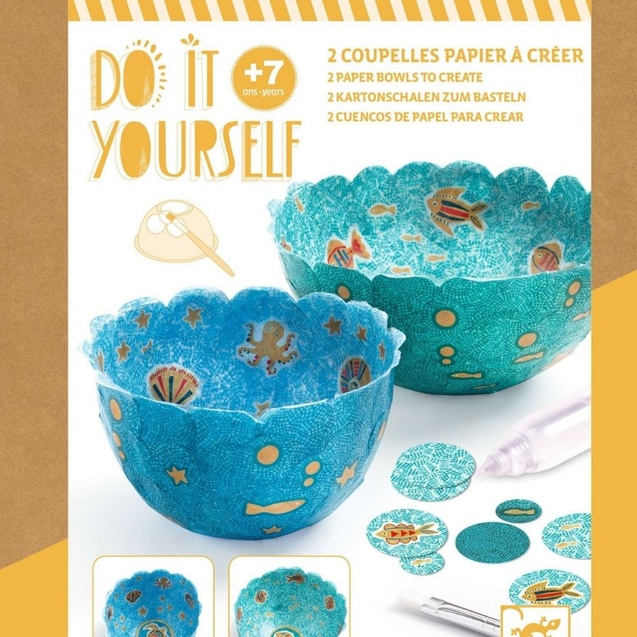 Djeco Do It Yourself - 2 Paper Bowls To Create In The Sea