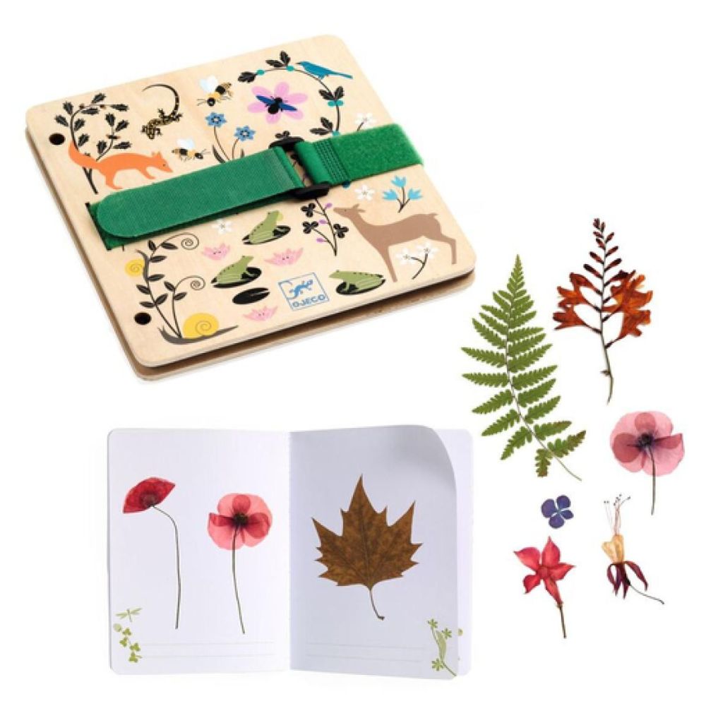Djeco Do It Yourself - Budding Botanist Flower &amp; Leaf Press Book DJ07973