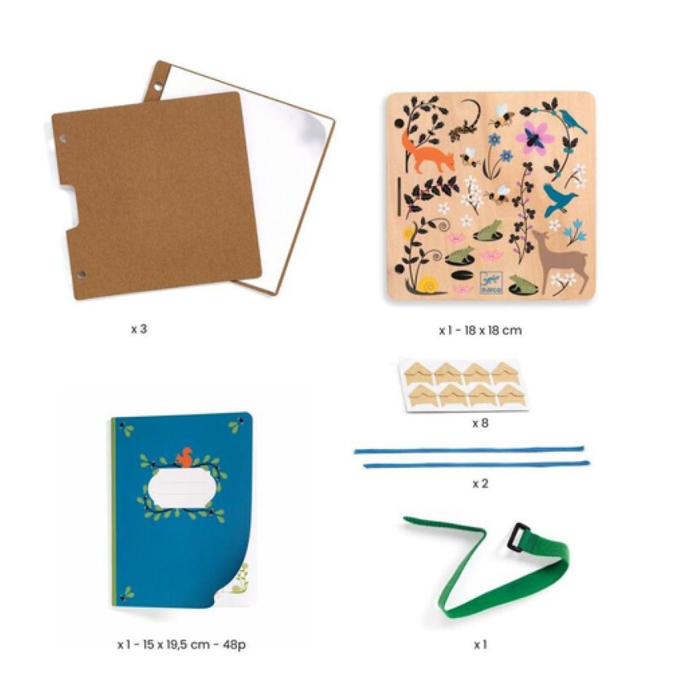 Djeco Do It Yourself - Budding Botanist Flower &amp; Leaf Press Book DJ07973