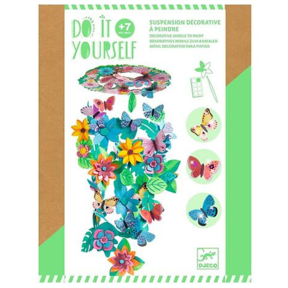 Djeco Do It Yourself - Springtime Decorative Mobile To Paint 7 yrs +
