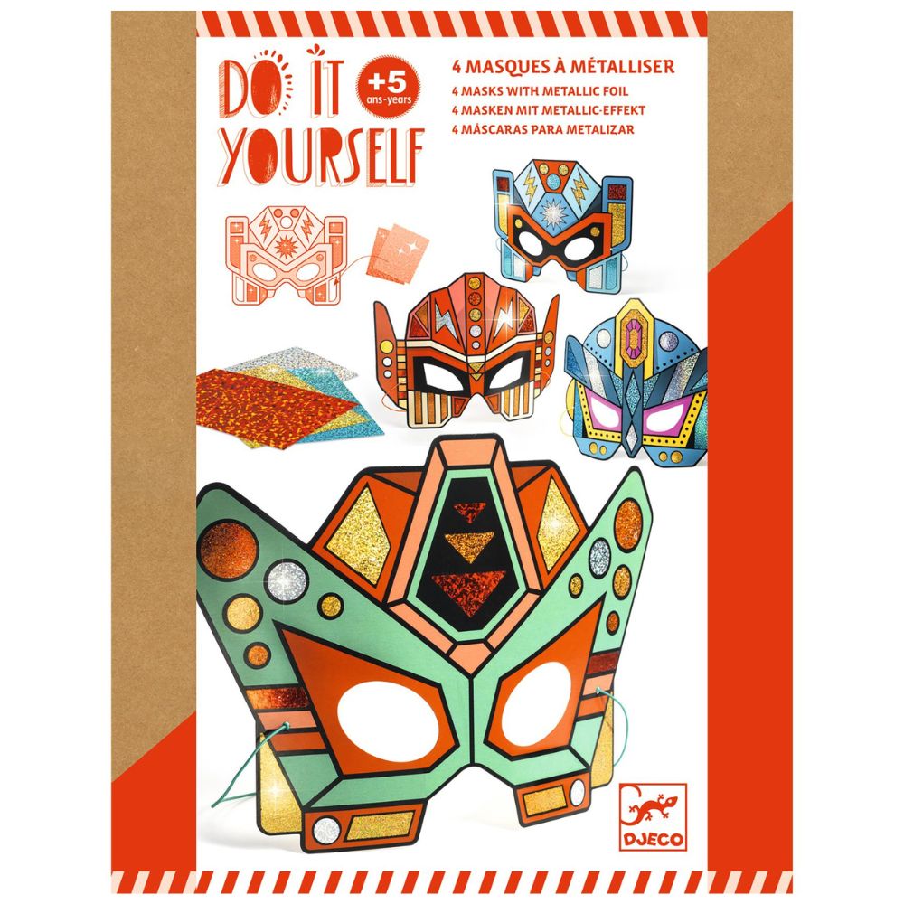 djeco do it yourself super robots masks to make