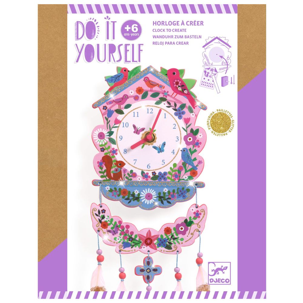 djeco do it yourself cuckoo - create a clock with stickers