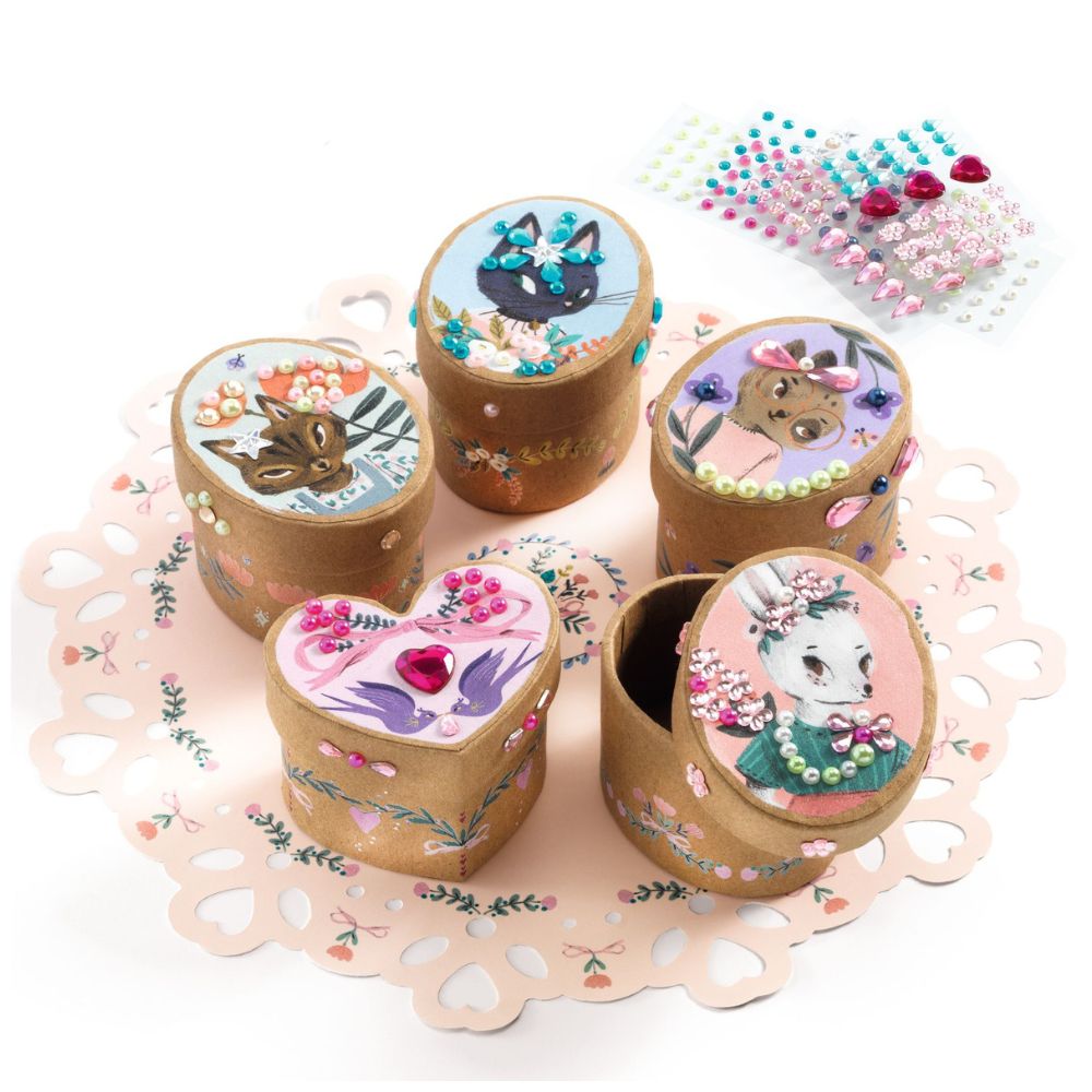 Djeco Do It Yourself Mosaic Boxes - Adorable