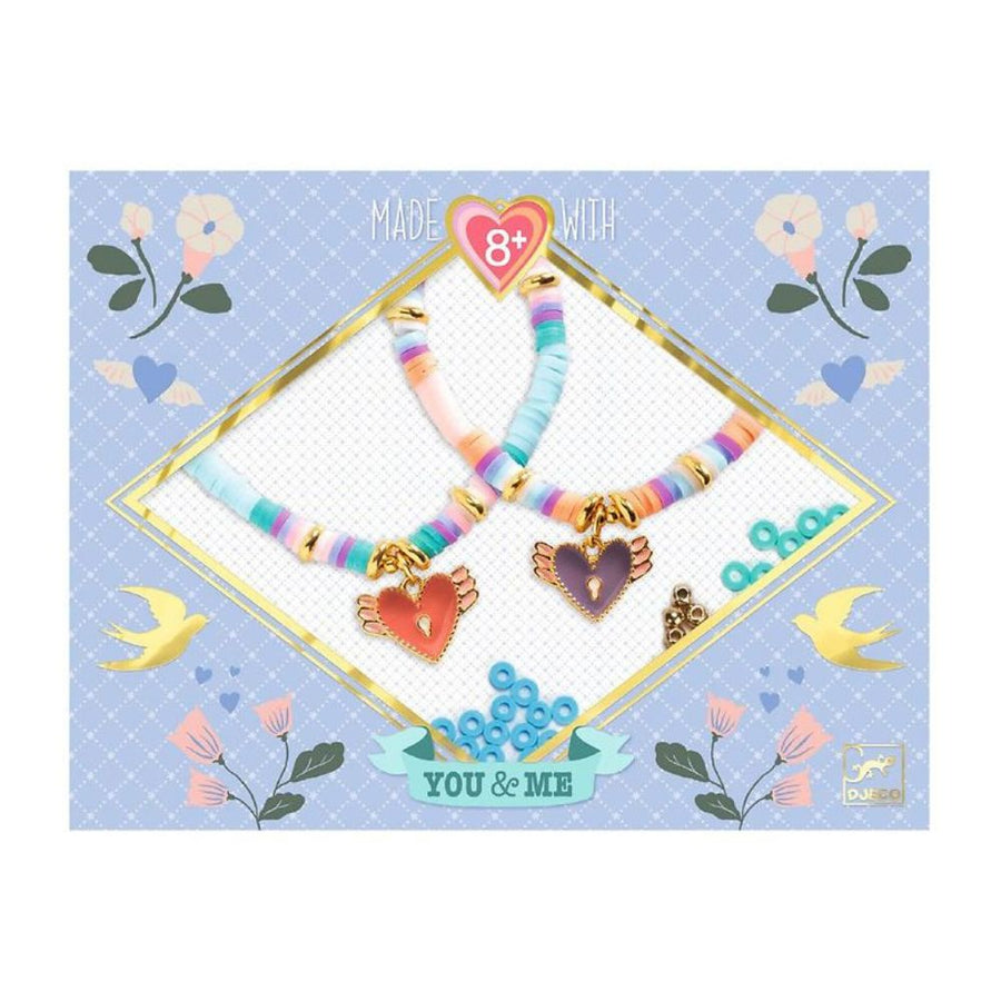 Djeco Friendship Bracelets Kit - You & Me - Heart Heishi