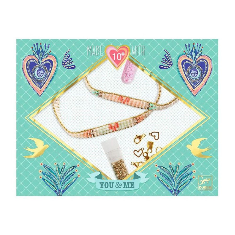 Djeco Friendship Bracelets Kit - You & Me - Miyuki and Hearts