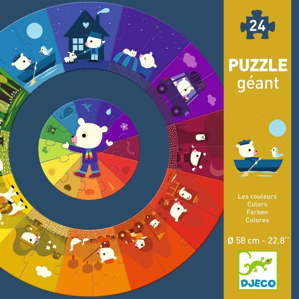 Djeco Giant Puzzle - Colours