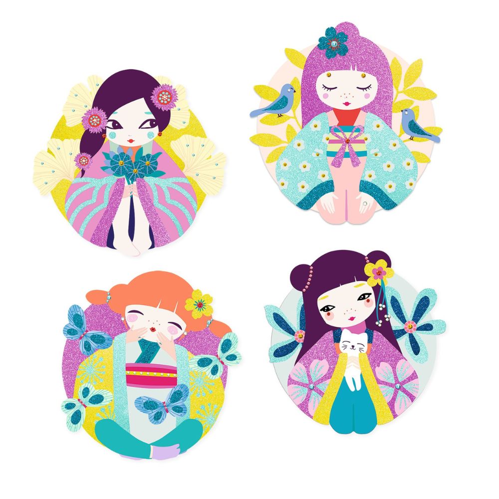 Djeco Glitter Boards, Onnanoko - Djeco Craft Kits DJ09523 1000 x 1000