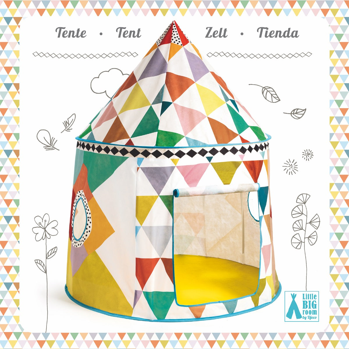 Djeco Play Tent - Multicoloured Tent