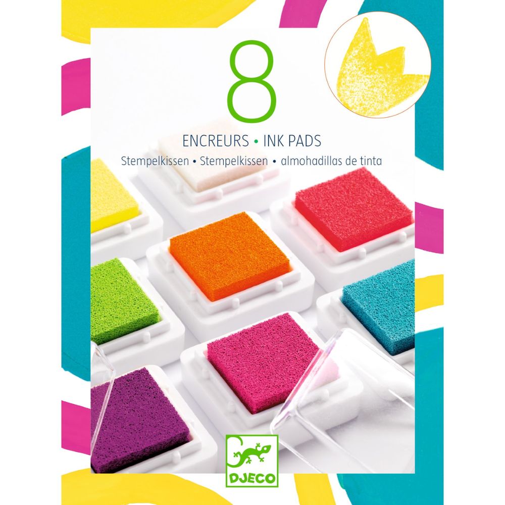 Djeco Ink Pads - Fluo Colours