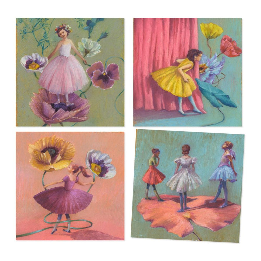 Djeco Inspired By - The Ballerina (Edgar Degas) Oil Pastel Set