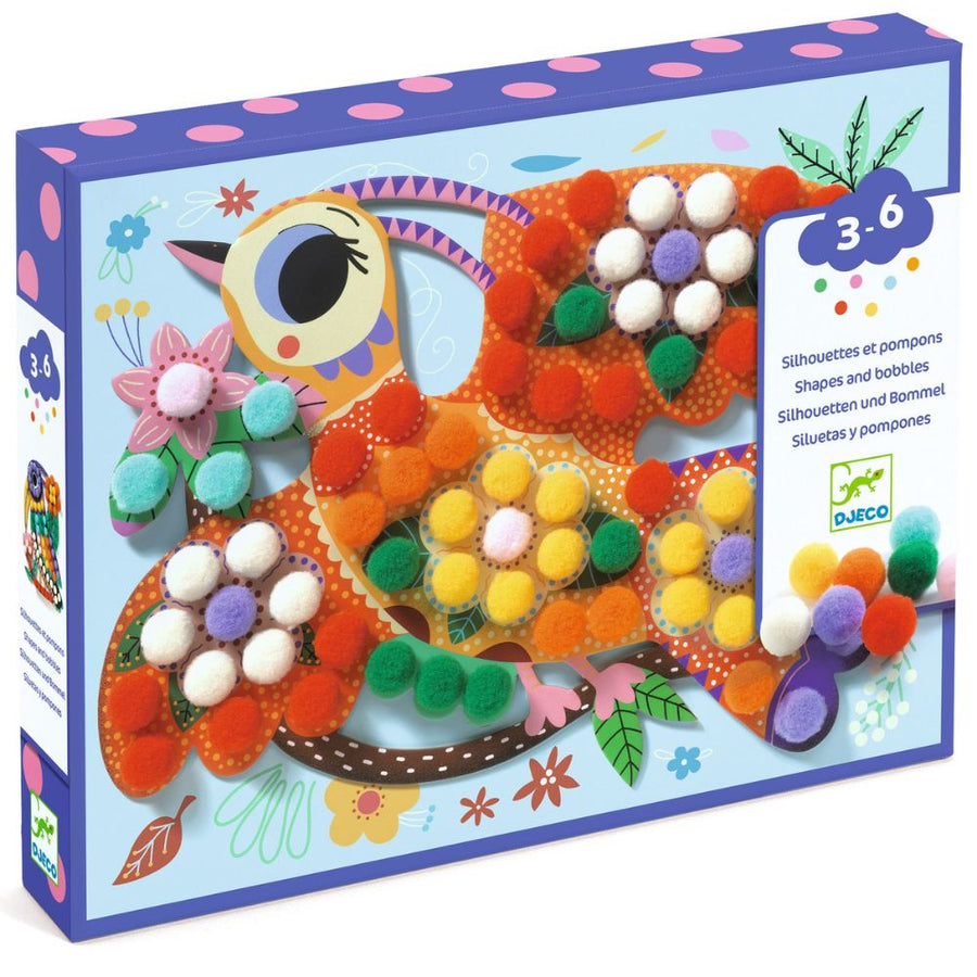 Djeco Kids Collages - Shapes & Bobbles To Stick 3-6 yrs