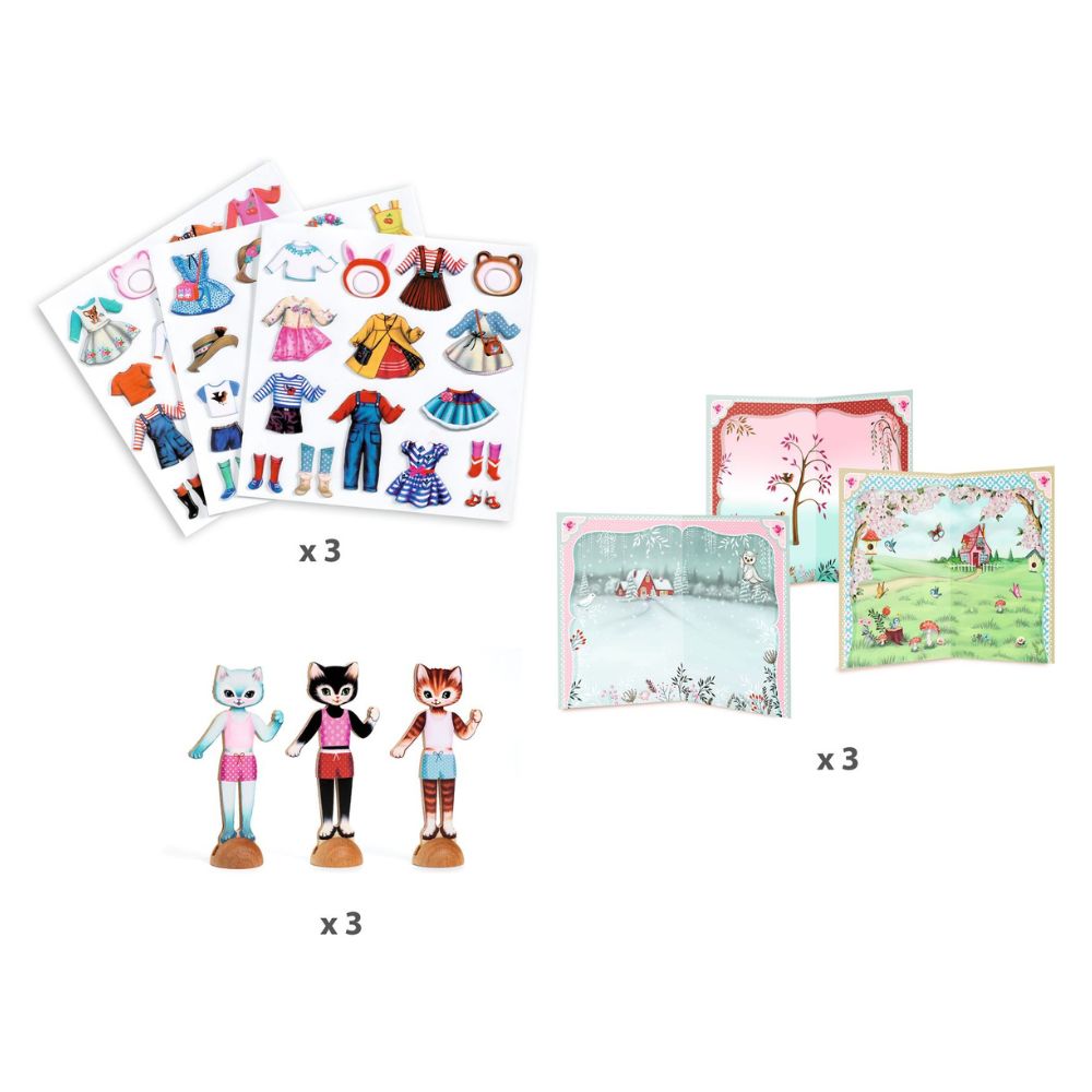 Djeco Little Wardrobe Collage Activity DJ09859 1000 x 1000